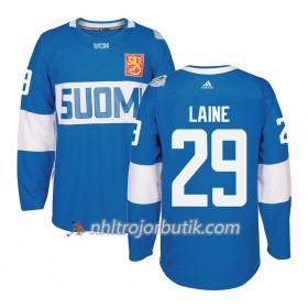 Finland Tröja Patrik Laine 29 World Cup 2016 Blå Premier